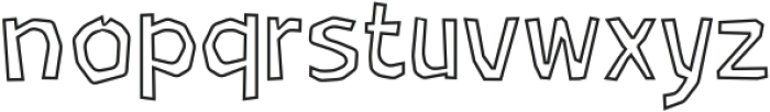 Stoneline Outline Regular otf (400) Font LOWERCASE