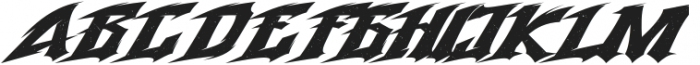 Storm Fighter Rough otf (400) Font UPPERCASE