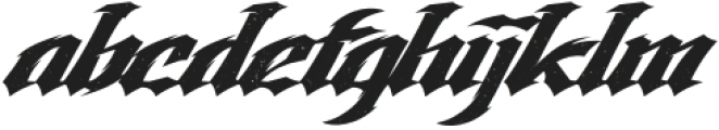 Storm Fighter Rough otf (400) Font LOWERCASE
