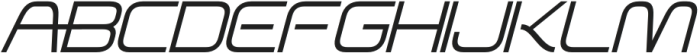 Stormax Light Slant otf (300) Font UPPERCASE