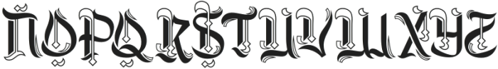 Stormsong Four otf (400) Font UPPERCASE