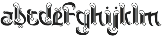 Stormsong Four otf (400) Font LOWERCASE