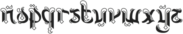 Stormsong Four otf (400) Font LOWERCASE