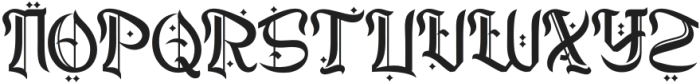 Stormsong Three otf (400) Font UPPERCASE