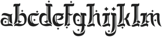 Stormsong Three otf (400) Font LOWERCASE