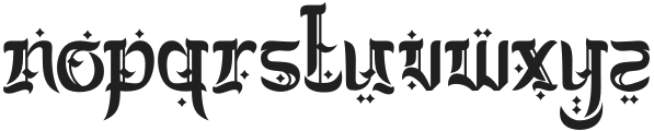 Stormsong Three otf (400) Font LOWERCASE