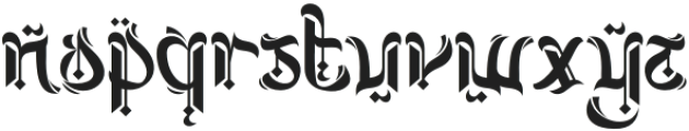 Stormsong Two otf (400) Font LOWERCASE