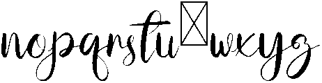Story Regular otf (400) Font LOWERCASE