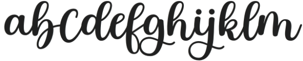 Story love Regular otf (400) Font LOWERCASE