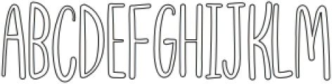 Storytime Outline otf (400) Font UPPERCASE