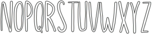 Storytime Outline otf (400) Font UPPERCASE