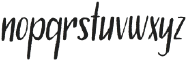 Storytime Rough Italic otf (400) Font LOWERCASE