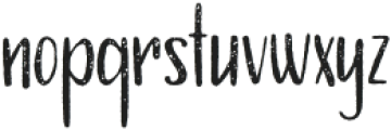 Storytime Rustic Rough otf (400) Font LOWERCASE