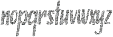Storytime Stipple Italic otf (400) Font LOWERCASE
