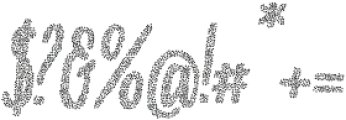 Storytime Stipple Rough Italic otf (400) Font OTHER CHARS