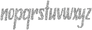 Storytime Stipple Rough Italic otf (400) Font LOWERCASE