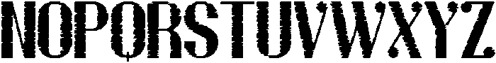 Stout Rough otf (400) Font UPPERCASE