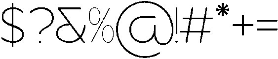 Strafon Light otf (300) Font OTHER CHARS