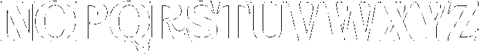 Strage Outline otf (400) Font UPPERCASE