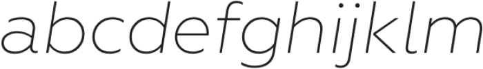 StraightSans-ExtraLightItalic otf (200) Font LOWERCASE