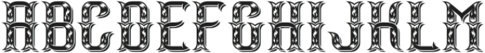 Strange Absinthe TexAndShadow otf (400) Font LOWERCASE