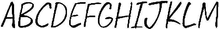 Strange Ink otf (400) Font UPPERCASE