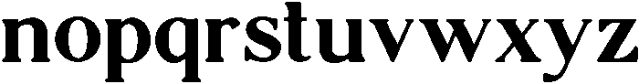 Strange otf (400) Font LOWERCASE