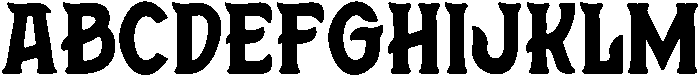 Stranger Regular otf (400) Font UPPERCASE