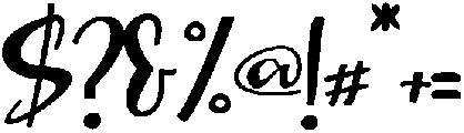 Stranger otf (400) Font OTHER CHARS