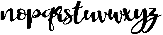 Stranger otf (400) Font LOWERCASE