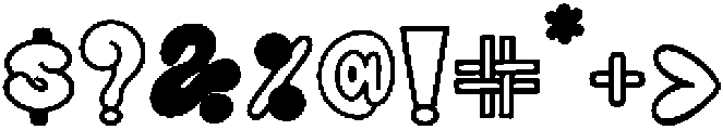 Street Bit Outline Outline otf (400) Font OTHER CHARS