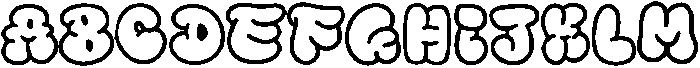 Street Bit Outline Outline otf (400) Font UPPERCASE