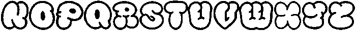 Street Bit Outline Outline otf (400) Font LOWERCASE