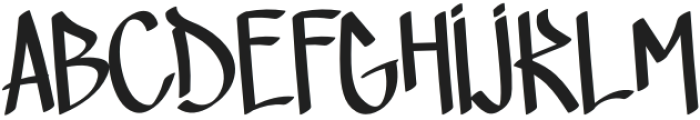 Street Calligraphy Regular otf (400) Font UPPERCASE