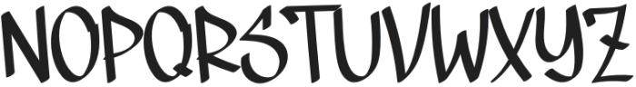 Street Calligraphy Regular otf (400) Font UPPERCASE