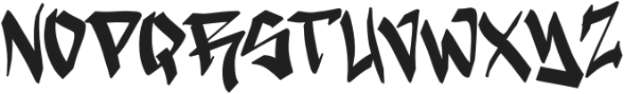 Street Gangsta Regular otf (400) Font UPPERCASE