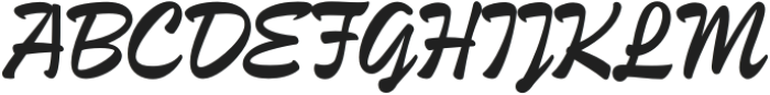 Strenth Italic otf (400) Font UPPERCASE