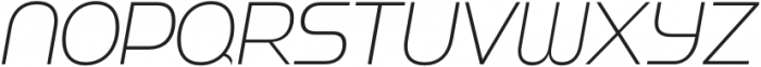 Strenuous ExtraLight Italic otf (200) Font LOWERCASE