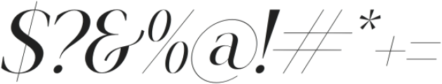 Strickland Keafney Italic otf (400) Font OTHER CHARS