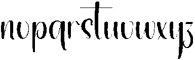 Stride Regular otf (400) Font LOWERCASE