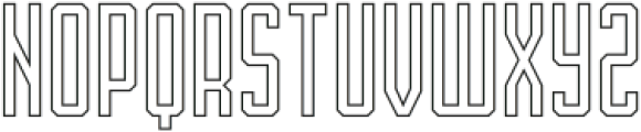 Strider Outline otf (400) Font UPPERCASE
