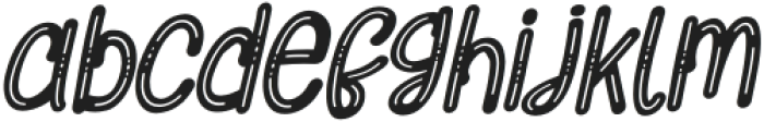Striped Cats Italic otf (400) Font LOWERCASE