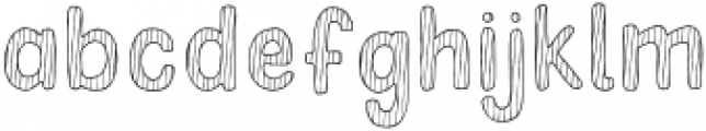 Stripey Regular otf (400) Font LOWERCASE