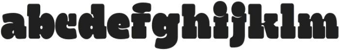 Strong Display Condensed Rounded otf (400) Font LOWERCASE