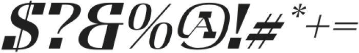 Strong Frame Italic otf (400) Font OTHER CHARS