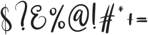 Strong Signature Regular otf (400) Font OTHER CHARS