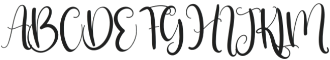 Strong Signature Regular otf (400) Font UPPERCASE