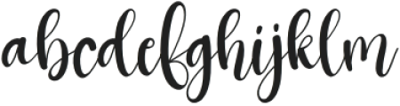 Strong Signature Regular otf (400) Font LOWERCASE