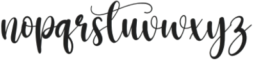 Strong Signature Regular otf (400) Font LOWERCASE