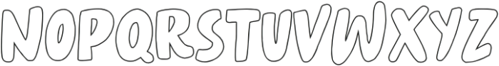 Strongest Weakest Outline otf (400) Font UPPERCASE